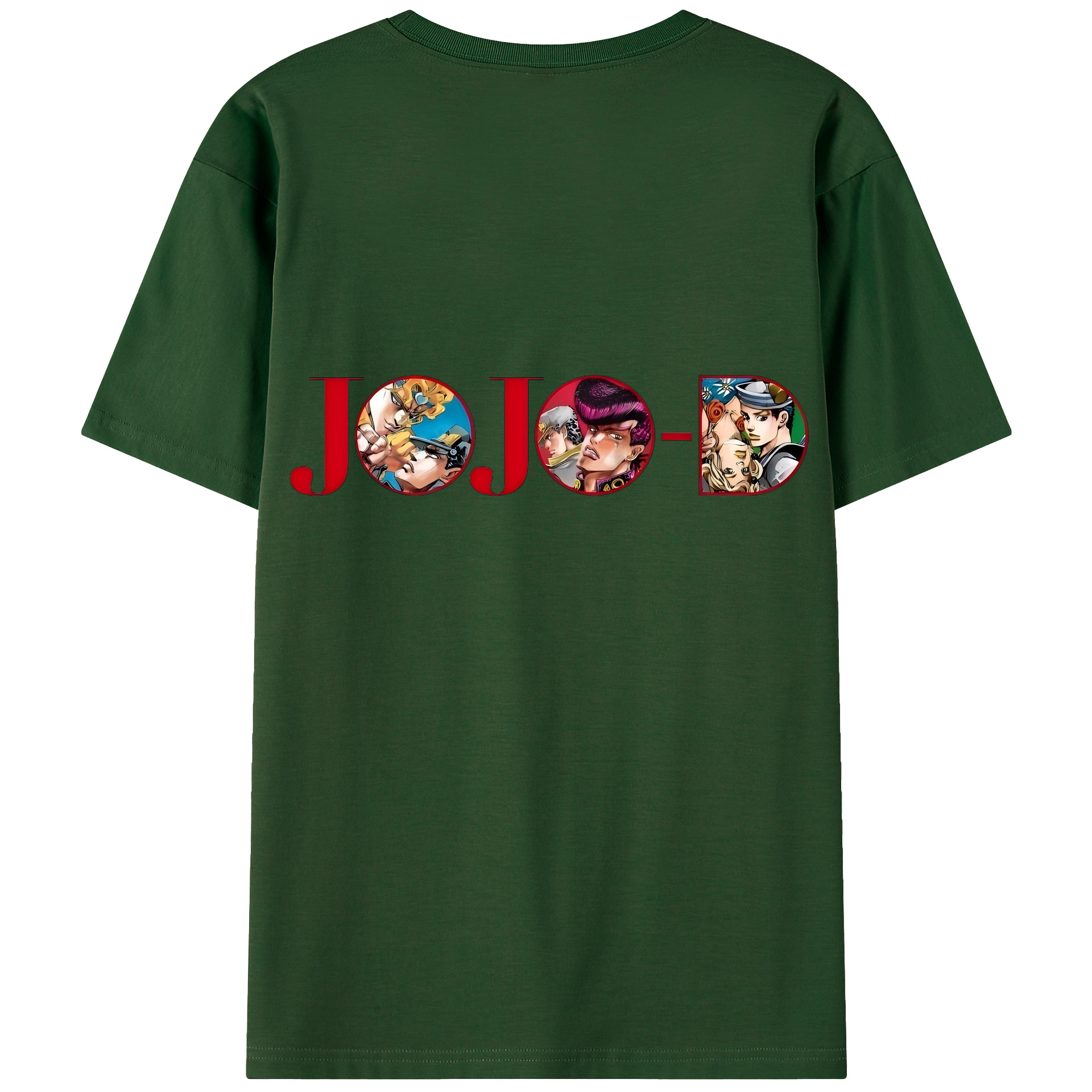 （画像用） ジョジョの奇妙な冒険 JoJo's Bizarre Adventure 綿100％半袖Tシャツ（背面プリント）